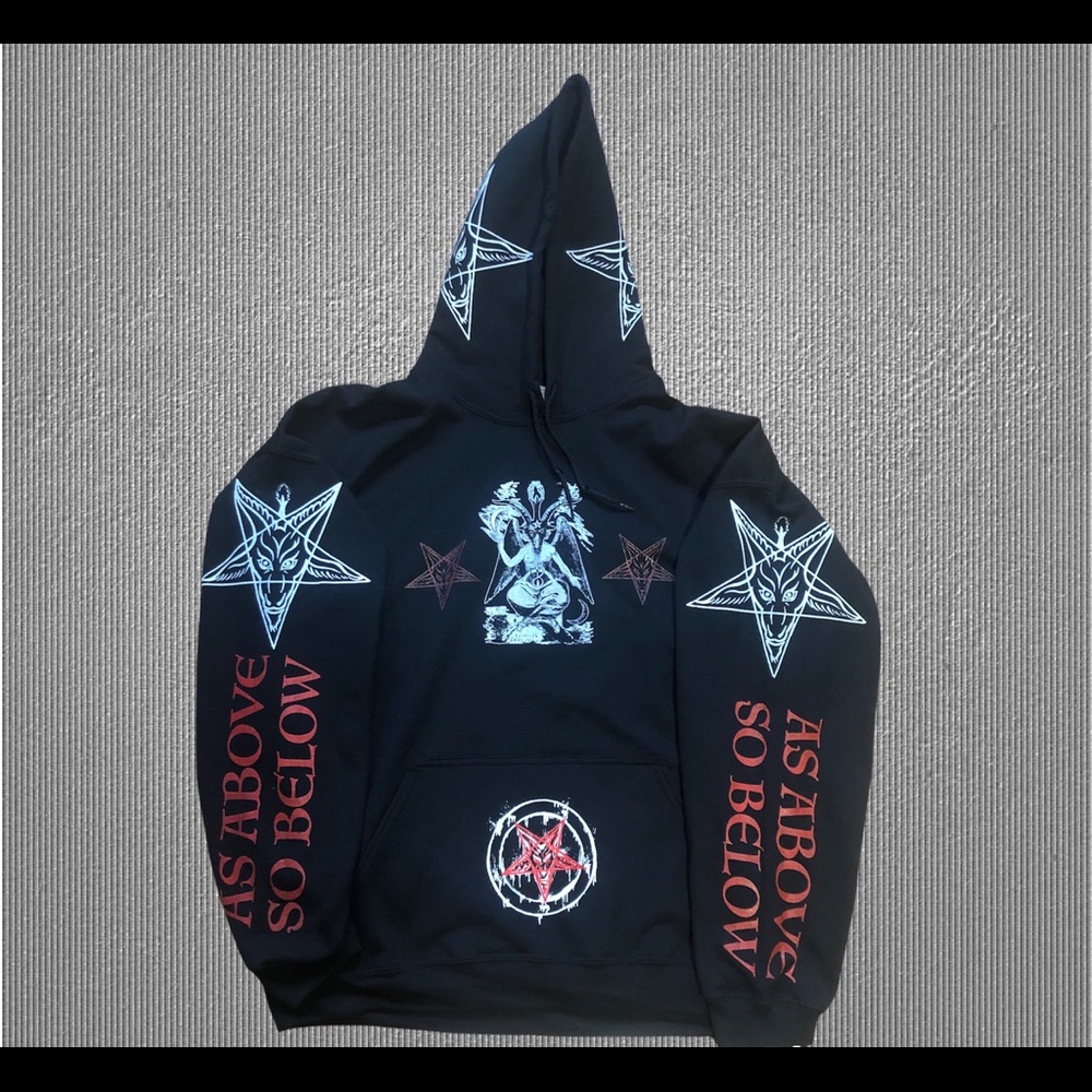 Baphomet hoodie EXTRA LARGE Size Hail Satan